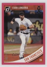 2018 Panini Donruss Mother's Day Ribbon 6/25 Evan Longoria #179 4f5
