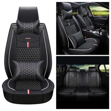 Car Seat Covers for Audi 5-Seats Leather Cushion Black M20 Protective