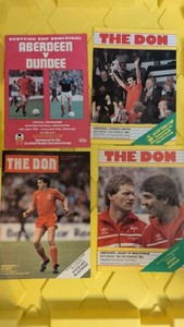 Vintage Aberdeen FC Matchday Program Lot 1983 1984 1985 Alex Ferguson Era LOT
