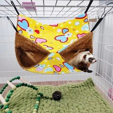Double-layer Hamster Hammock Warm Thicken Hanging Cage House Hamster Hideout