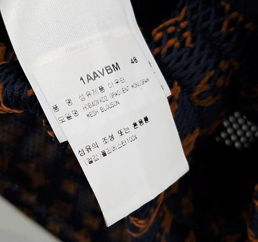 LOUIS VUITTON（LV） Louis Vuitton Giacca Bomber a Rete Monogramma Sfumato 138828215