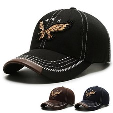 Baseballkappe mit Adler & Flagge - Western Am...