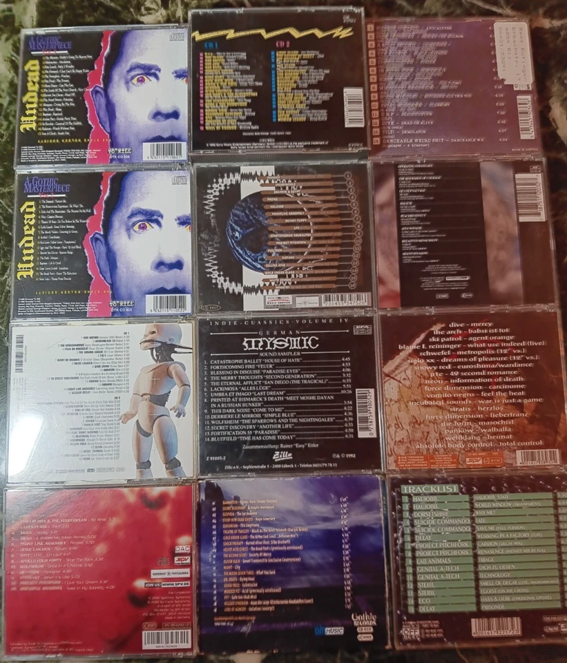 12 CDs Gothic Darkwave EBM Sampler Compilation Konvolut - Bild 2 von 2