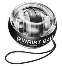 NEW JIN BD Auto-Start Gyro Ball Wrist Trainer LED Forearm Strengthener Powerball