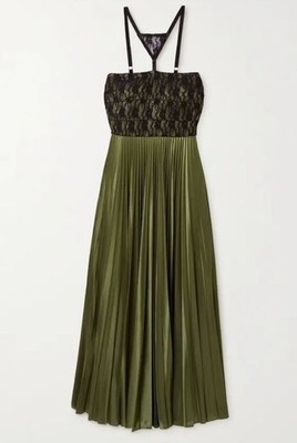 green emerald velvet dress Christopher Kane Double Safety Belt Wool Green Mint Dress – Runway Catalog main image 1