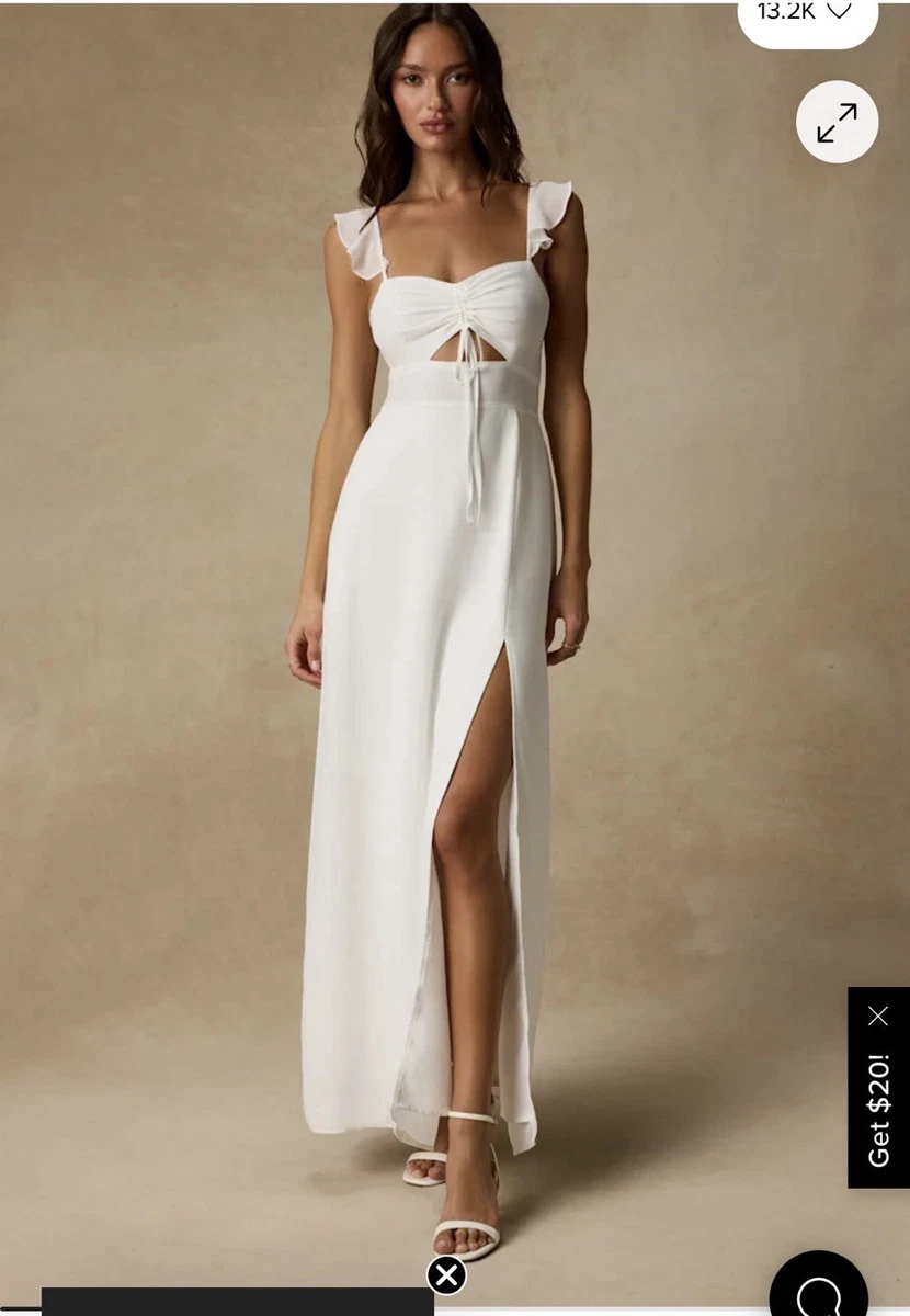 simple white strapless dress Jane Summers Ivie Strapless Tea Length Little White Dress & Bridal Shower Dress Size 2 , female , adult