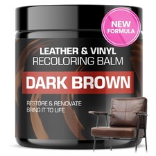Leather Recoloring Balm, DARK BROWN Leather Repair Kit for Furniture, Leather