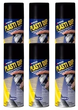 Performix Plasti Dip 11203 Black Rubber Spray 6 PACK