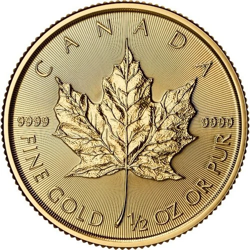 2026 Canadian Gold Maple Leaf 1/2 oz — photo from the most recent tracked eBay sale