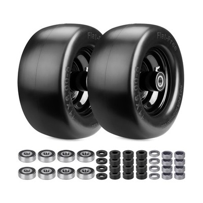 11x6.00-5'' Flat Free Tire, 2 Pack 11x6.00-5 Tires for Zero Turn Mower with 3/...