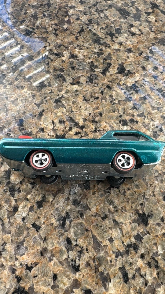 1968 Hot Wheels Red Line DEORA Aqua Mattel RARE BOTH ORIGINAL BOARDS! USA Base - Image 4 of 4