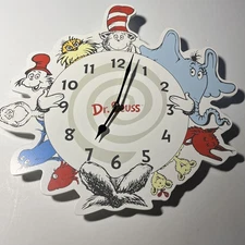 Dr. Seuss Friends 15" Wall Clock By Trend Lab Rare