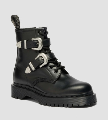 Dr. Martens 1460 BEX Buckle Low Boots BLACK 43103001 authentic