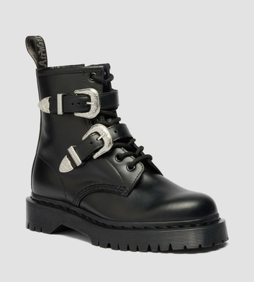 Dr. Martens 1460 BEX Buckle Low Boots BLACK 43103001 authentic