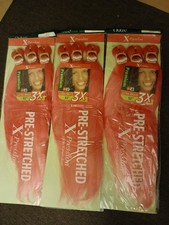 3P10. Pink. Lot of 3 Packs. Outre X-Pression. Pre-stretched. 100 Kanekalon.