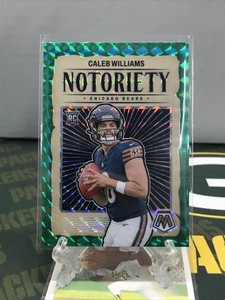 2024 Panini Mosaic - Notoriety Caleb Williams #18 Green Mosaic Prizm (RC)