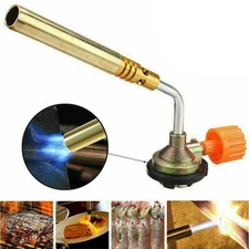 Butane Gas BBQ Tool Blow Torch Adapter Flamethrower Burner Welding Camping Kit/