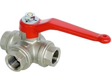 Dreiwege-Kugelhahn R 3/8'' L-Bohrung