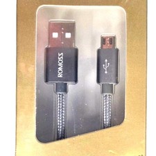 3-pack USB to MICRO USB Braided Nylon Data Sync Charging Cables 1 meter or 3 ft