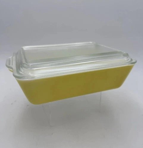 VTG  Pyrex Yellow 1.5 Qt Refrigerator Dish 0503 with Lid 503-C