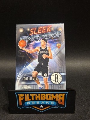 2025 Topps Chrome Egor Demin Rookie Sleek Finishers No. SF-29 ps4..
