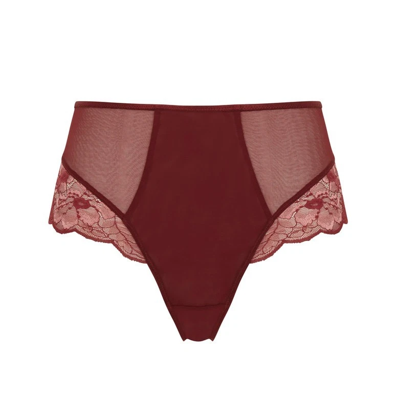 Calcinha Panache RED ROSE Sabrina Cintura Alta Brasileira Cueca, EUA 3X-Grande - Imagem 4 de 4