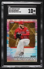 2021 Bowman's Best Gold Refractor 27/50 Sam Bachman #36 SGC 10 GEM 1u6