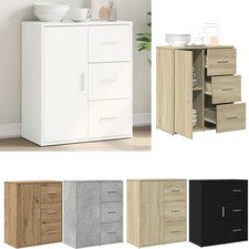 Kommode mit 3 Schubladen Sideboard Schubladenschrank Kleiderschrank Weiß Schwarz
