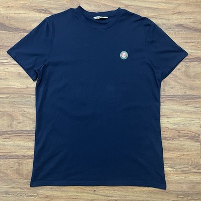 ROLAND GARROS テニス Tシャツ L ネイビー Roland Garros Paris French Open Tennis T-Shirt Mens Large Blue