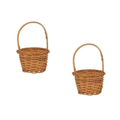 2 Pack Aufbewahrungskorb Mini Landschaftsdekoration Miniaturornament