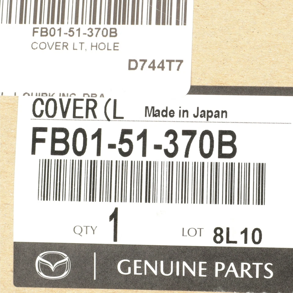 Mazda RX-7 1986-1992 cubierta de orificio de lámpara lateral del conductor izquierda OEM NUEVO FA01-43-042 Foto 3 de 4