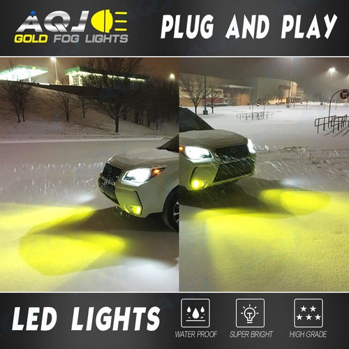 For Honda Civic 2006-2019 LED JDM Golden Yellow H8 H11 Fog Driving Light Bulbs - Foto 10 di 11