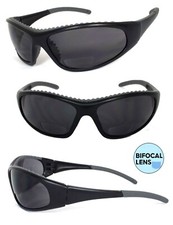 Bifocal Riding Motorcycle Saftey Glass Sunglasses Sun Readers w/ Rubber Pad RE66