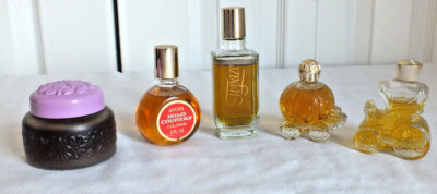 Avon 5 FULL cologne NOS Violets gelee Topaze wild country moonwind bird ...