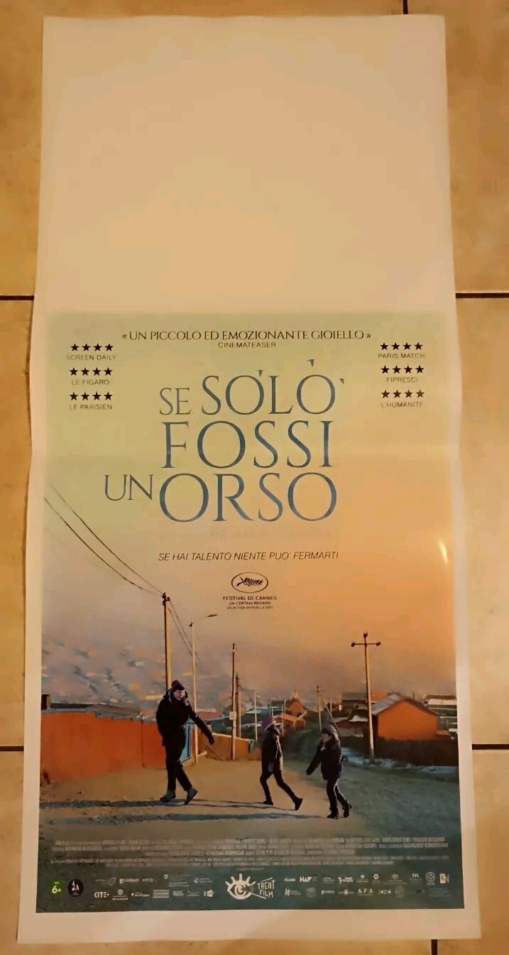 Locandina originale film Se solo fossi un orso (2023) - Regia di Pürėvdaš Zolžargal