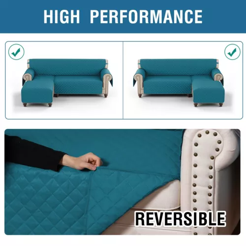 Eck Schlafsofa Bezug Wende Schnitt Chaiselongue Wasserdicht Schutz L Form - Bild 95 von 134