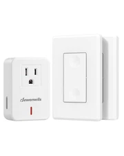 DEWENWILS Wireless Remote Control Light Switch and Outlet Plug in 100ft RF Range