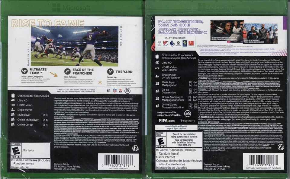 Madden NFL 21 MVP Edition & FIFA 21 Xbox One Xbox Series X Both New Multiplayer - Image 2 of 4