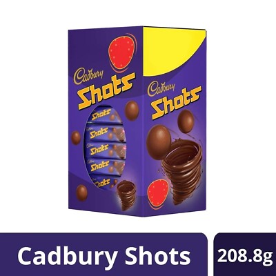 Cadbury Dairy Milk Shots, Chocolate Balls, Carton Pack (58 x 3.6gm) 208.8 gm