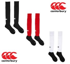 Canterbury Rugby RED BLUE BLACK or WHITE Club Socks Kids to Adult Sizes EU27-46