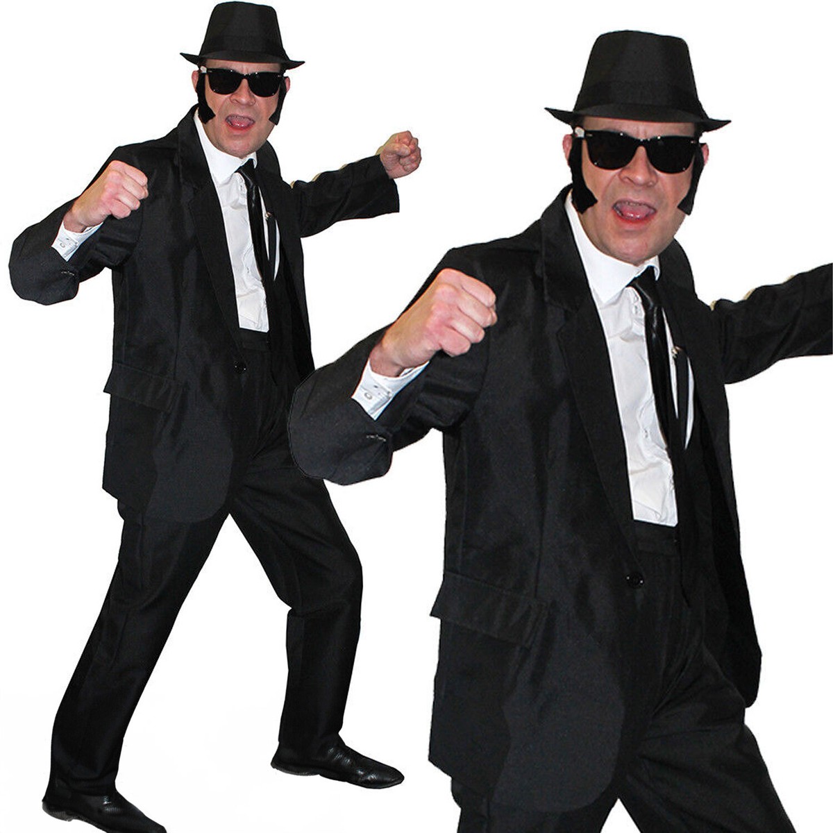 Cappello Da Gangster In Feltro MILANO - Accessorio Costume Mafioso Per Feste In Maschera - Foto 8