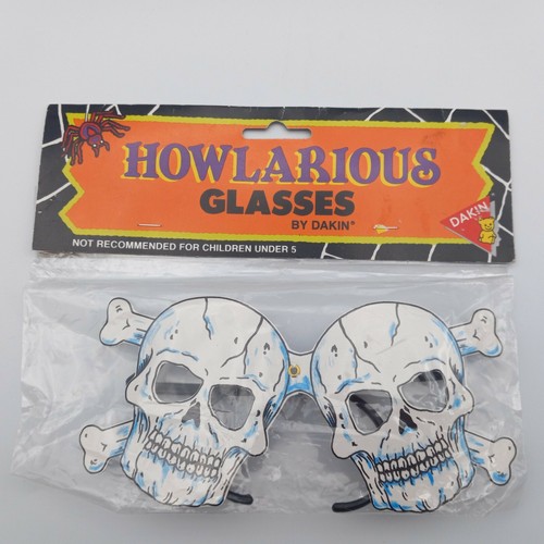 Maschera occhiali scheletro teschio di Halloween Dakin 1991 vintage NOS nuova HOWLARIOUS carina - Foto 2 di 4