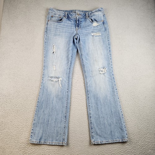 American Eagle Jeans Women's 12 Favorite Boyfriend Stretch Distressed Bootcut