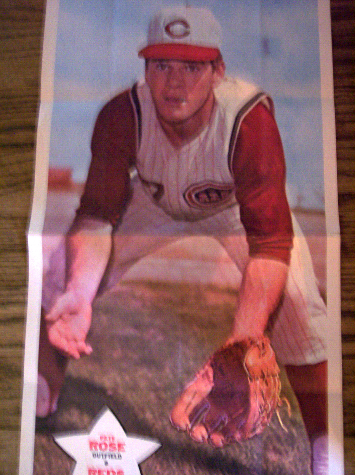 PETE ROSE 1968 Topps Posters #23 - Cincinnati Reds SUPER RARE - VG