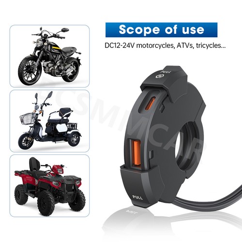 Type C USB Port Motorcycle Phone Charger Socket Power Adapter Fast Charging 48W - Picture 9 of 12