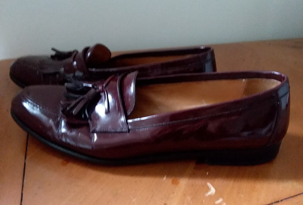 Mezlan  Santander Mens Dress Shoes Sz 9 M‎ Burgundy Leather Tassel Loafers Spain Mezlan Leather Santander Loafers Men main image 2