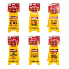 Elfe Mini Büro Schreibtisch Warnschild - Weihnachtsgeschenk - Design wählbar