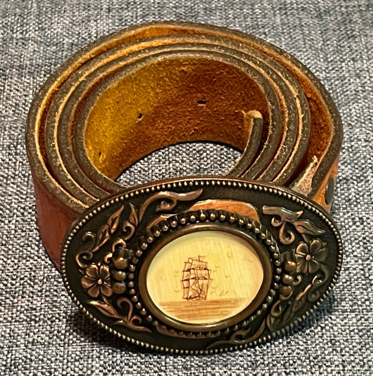 Scrimshaw clearance belt buckle