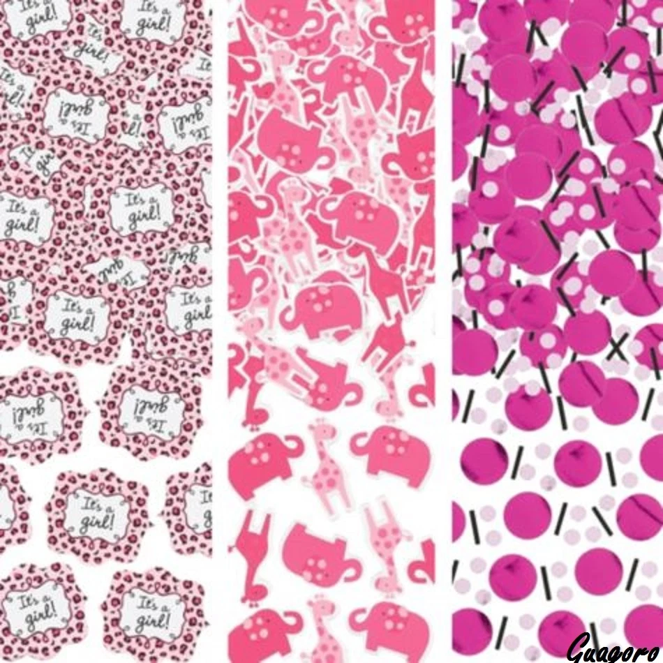 Baby Shower Sweet Safari It's a Girl Confetti Zoo 丛林装饰派对用品 — 第 3/4 张图片