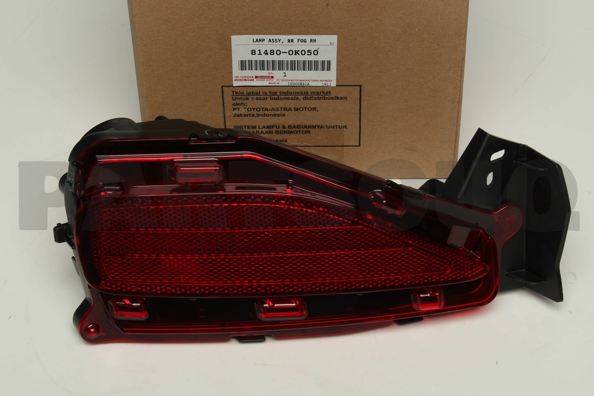 814800K050 Genuine Toyota LAMP ASSY, RR FOG, R 81480-0K050 | eBay